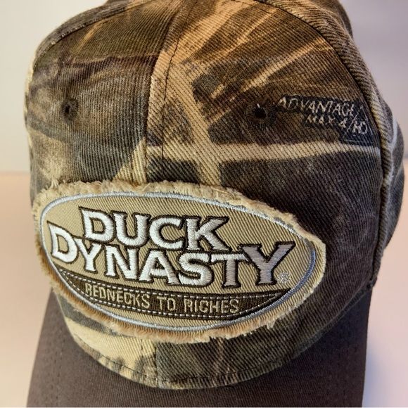 Vintage Duck Dynasty Hat 2013 Embroidered Adjustable Camo Brown Baseball Cap - Picture 3 of 8